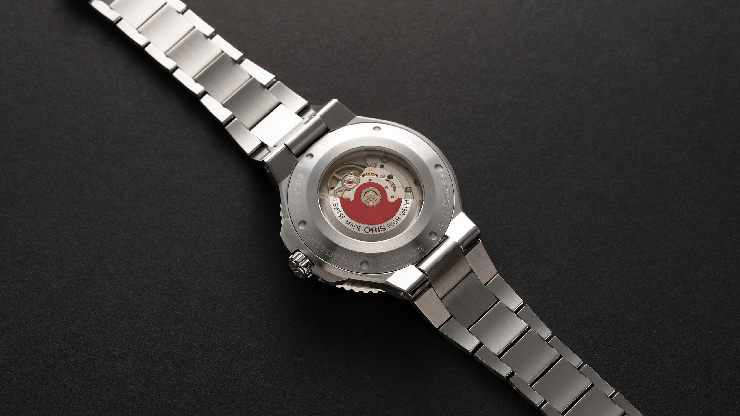 Oris Aquis 01 733 7789用シルバーベルト 23mm Aquis Date - 01 733 7789 4154-07 8 23 04PEB | Oris